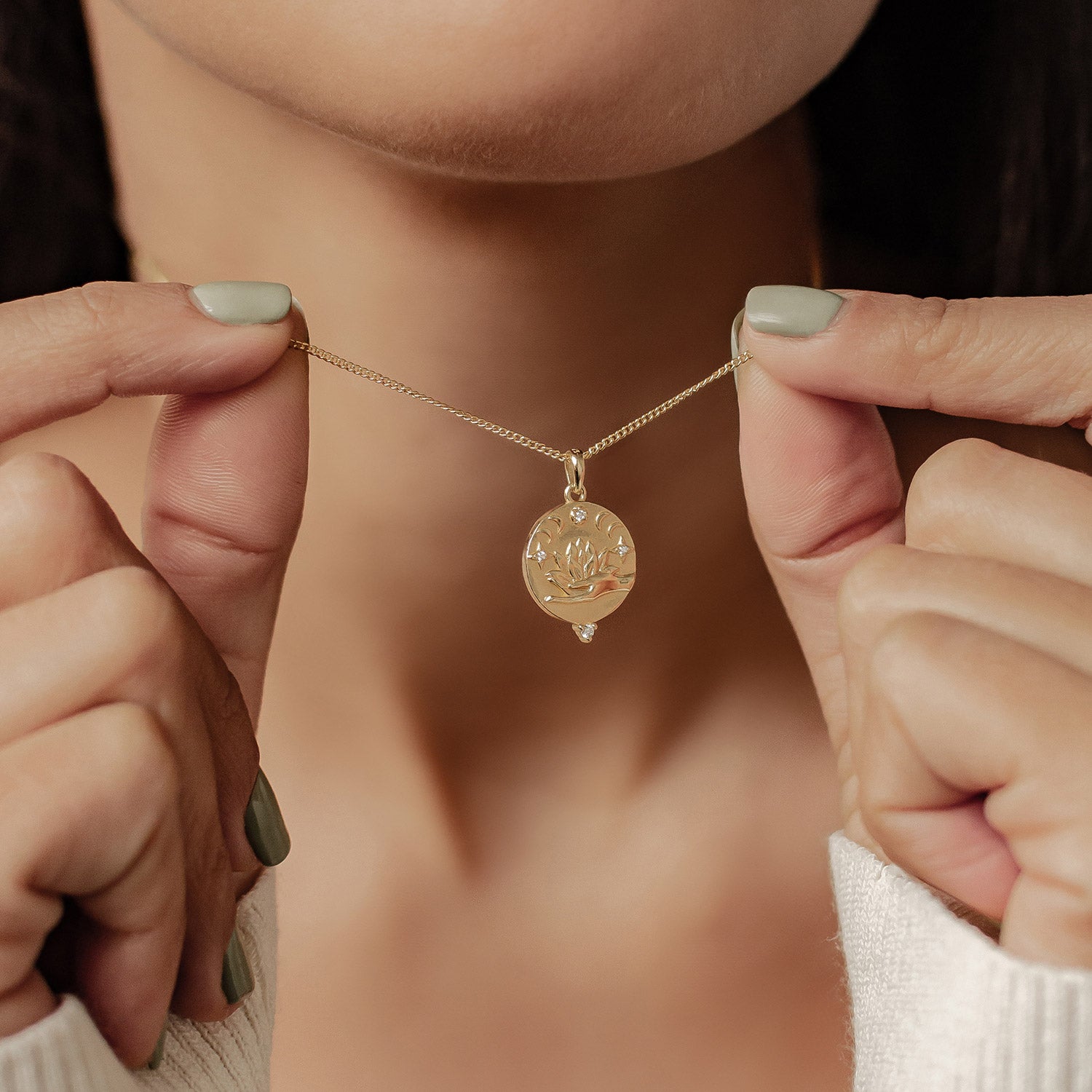 Collier Pendentif "Faith" Sterling Argent